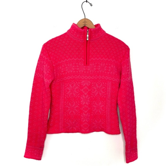 Obermeyer | Pink Nordic Mimi Heavy Knit Sweater - Picture 1 of 8
